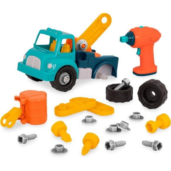 Classic Construction Toy – Pretend Play Tools – Toddler Trucks - Picture 1 of 8
